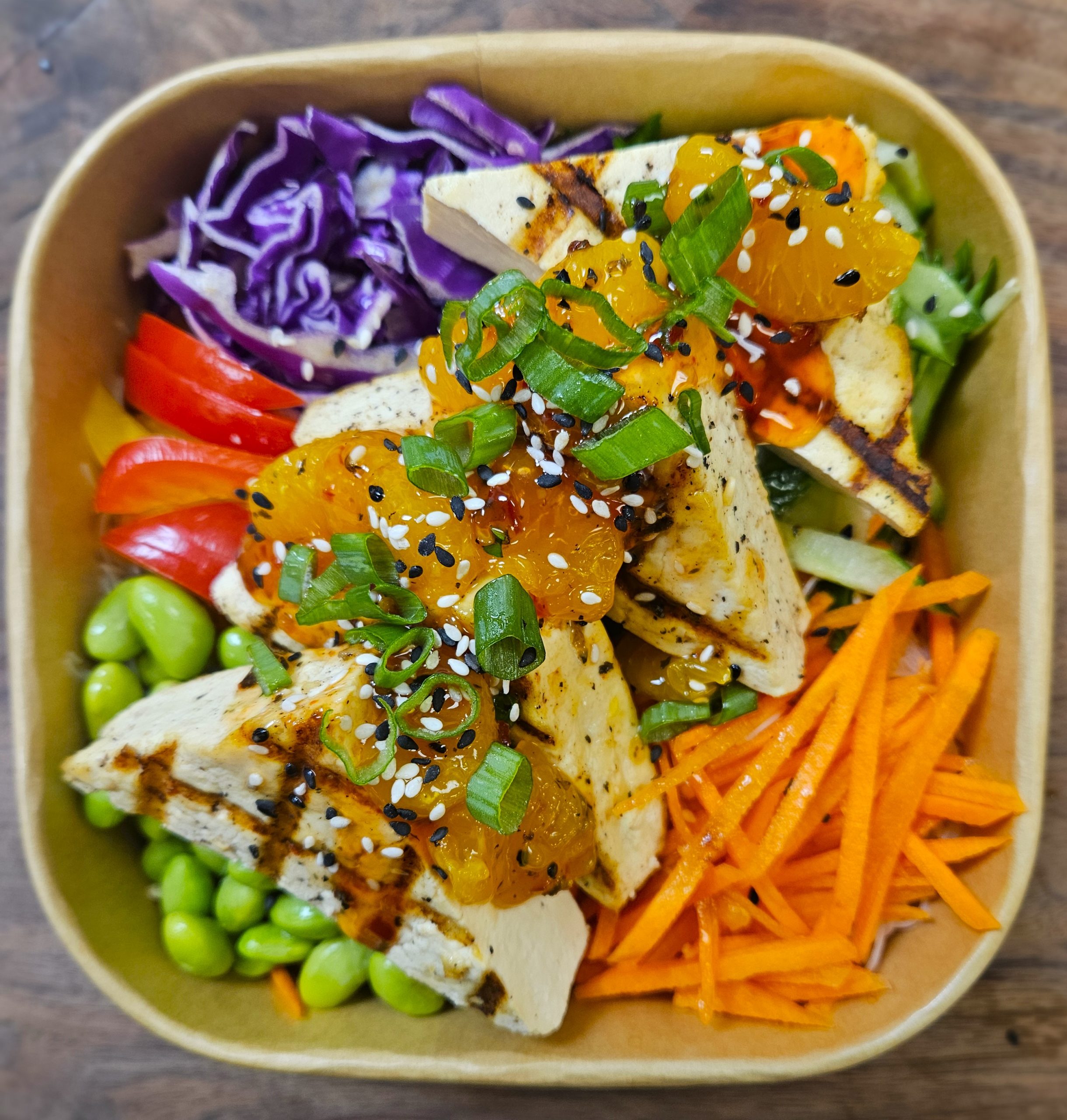 SWEET THAI NOODLE TOFU BOWL (Vegan -GF/DF)